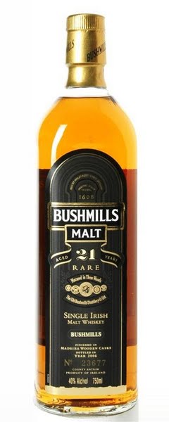 Bushmills 21 year old whiskey